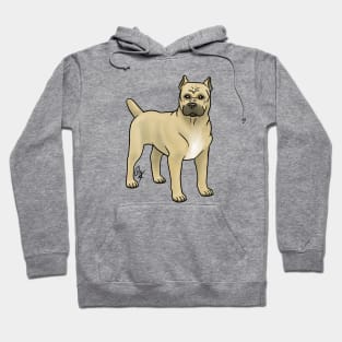 Dog - Cane Corso - Cropped Fawn Hoodie